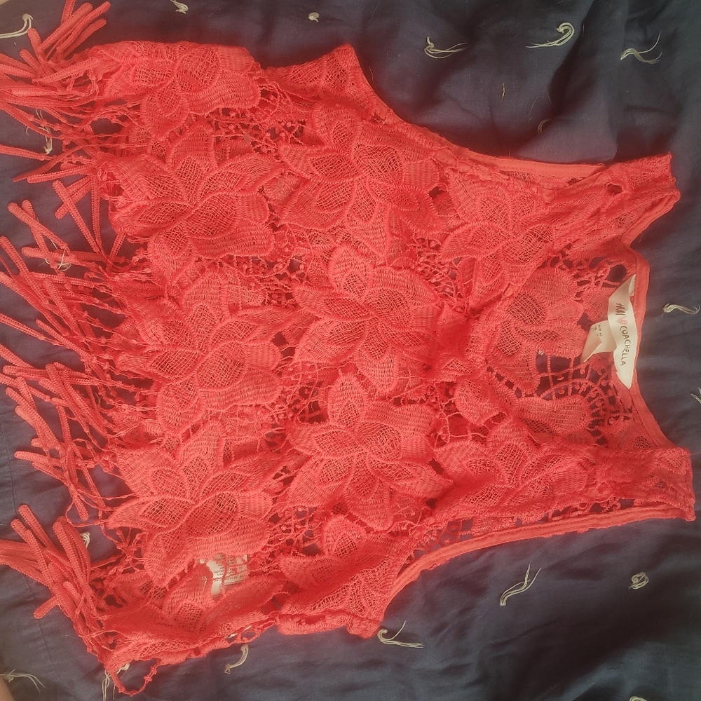 H&M coachella collection crop top